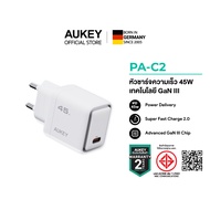 [สำหรับ iPhone 17] AUKEY PA-C2 หัวชาร์จเร็ว Comet Series PD 45W Wallcharge with Gan Technology ชาร์จ