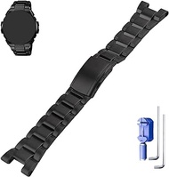 26mm GST-B100 Stainless Steel Watch Bands Fit for Casio G-STEEL G-Shock GST-210 400G GST-B100 GST-W100 W110 W300 GST-S100 S100D S110 S110D S300 Replacement Mental Strap Wirstband for Men and