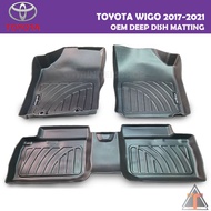 Toyota Wigo 2017 to 2021 OEM Deep Dish Matting 2018 2019 2020