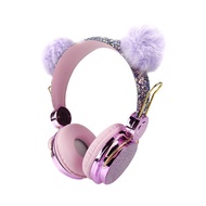 DXY 【Ready Stock】Cute Kids Wired Headphone with Microphone Girls 3.5mm Music Stereo Earphone Compute