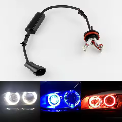 1 Pair H8 Angel Eyes Light 40W DC12-24V 6000K LED Ring Marker Bulbs For BMW E60 E61 E71 E70 LCI E90 