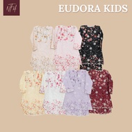 NFH - EUDORA KIDS baju kurung moden cantik material cotton embroidery with sequin (ada lining dibaju