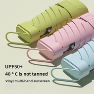 Ring Buckle Folding Sunshade Bag Umbrella Vinyl Small Portable Umbrella Ultraviolet-Proof Sunscreen 