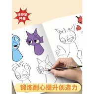 pencil for kids cute pencil Rhythm Box sprunki Drawing Book Drawing Book Children's Line Drawing Han