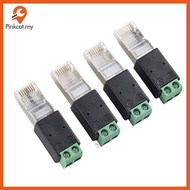 Pinkcat RJ45 to RS485 Converter RJ45 Terminal Adapter RJ45 to RS485 Adapter Crystal to Terminal MY