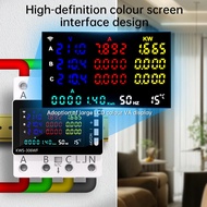 KWS-306 Tuya WIFI Power Meter Volt-ammeter 3-phase 4-wire railed Energy Voltage Current Meter APP Re