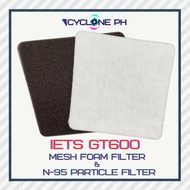 [CyclonePH] IETS GT600 Extra Dust Filter | Reusable Washable Black/White Foam Filter for Cooling Pad