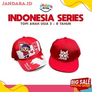 Indonesian Independence Day Children's Hats for August 17th Ages 3 - 8 Years