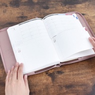 手帳 分離式手帳 2026年1月開始 A5 B6 【每日每月】 圓形封面 合成皮革封面