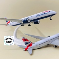 Boeing 787 BRITISH Airlines "BRITISH AIRWAYS" 1:400 Scale Model High Quality Metal Beautiful Gloss (
