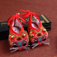 Children's Bell Tiger Head Shoes Baby and Infant Tang Suit Zhuazhou Full Embroidery Tail Soft Bottom Onitsuka Tiger Shoe