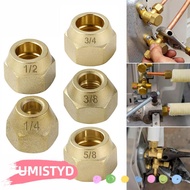 UMISTYDREAMUM9U Flare Tube Fittings, 1/4" 3/8"1/2" 5/16" 1/8" 3/4" Brass Flare Nut,  Thicken Air Con