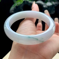 冰種 天然翡翠 緬甸 A玉 玉鐲 • 冰種飄花翡翠福鐲