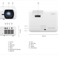 VIEWSONIC PROJECTOR LS740W 5000 ANSI Lumens WXGA - Proyektor Laser ViewSonic