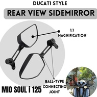 Motorcycle Side Mirror for MIO SOUL i 125| Ducati Style Rear Side Mirror