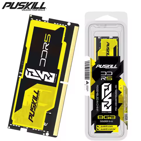 PUSKILL Memoria Ram DDR5 Notebook 32GB 16GB 8GB 5600MHz 5200MHz 4800MHz 262-PIN 1.1V PC5 SODIMM Lapt