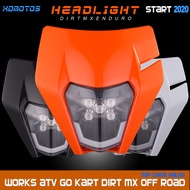 Universal Motorcycle LED Headlight Head Lamp Light For KTM EXC EXCF XC XCF XCW SX SXF KAYO BSE CHINESE Dirt Pit Bike MX Enduro