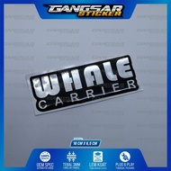 Emblem timbul roof box mobil / stiker roof box / emblem thule / emblem yakima / emblem whale carrier