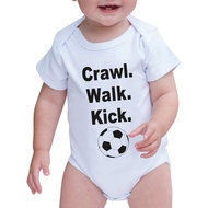 7 ate 9 Apparel Baby Boy's Crawl. Walk. Kick. Onepiece TDRK
