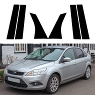 [Spot goods] 6Pcs Car Pillar Posts Door Window Trim Cover Stickers Decal For Ford Focus Sedan/Hatchb