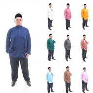 Kurta Lelaki Plus Size BAJU SAHJA Murah Viral Baju Melayu moden Size Besar Baju Raya