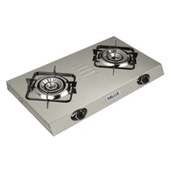 MILUX Gas Cooker MSS-2800 Stainless Steel Double Burner Pembakar Berganda  Dapur Gas Dua High Flame Output 4.2kW Stove