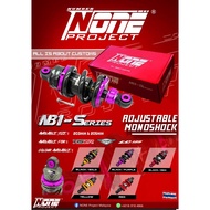 Monoshock Motor NONE PROJECT ADJUSTABLE MONOSHOCK NB1 Premium Purple 203mm & 205mm FOC Mono Screw