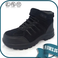 *SG Seller* Tractor Safety Shoes Safety Toe Capped Black