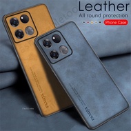 Leather Matte Texture Phone Case For Oneplus 10 pro 10 T 10pro 10t Oneplus10pro Oneplus10t Casing Soft TPU Edge Protection Bumper Shockproof Back Cover