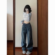 y2k Millennium Style y2k Top Stitching Raglan Sleeve Printed Long T-Shirt Women Spring Summer Americ