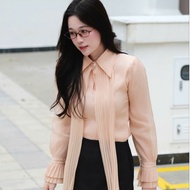 A21 STYLISHED A21 SILK-LINED Chiffon Blouse