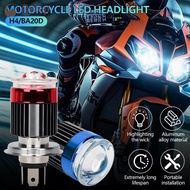 FLYTOP Motorcycle Led Headlight H4 BA20D Headlight Projector Lens Moto Signal Lamp Bulb Hi/Lo Beam L