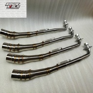 Exhaust open 28mm racing manifold Ex5 wave 125 wave 110 wave 100 lagenda 110 dash 125 dash 110 kriss 100 kriss 110 kriss 120 srl 115 racing exhaust 28mm - 51mm exzos ekzos maniful for daeng exhaust nlk exhaust opbr Redleo exhaust kingdrag ahm exhaust