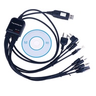 LOVELY HUT USB K-type 8 in 1 USB Programming Cable ABS with CD USB Write Frequency Line Computer FM