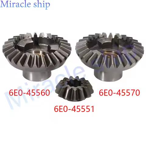 Gear Set For Yamaha 2 Stroke 4HP 5HP Boat Motor With Forward Gear 6E0-45560 Reverse 6E0-45570 Pinon 