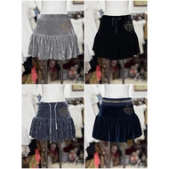 [2hand_thrift] Velvet skirt ️No tag
