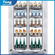 Kitchen Cabinet Container Tourbillion Circle Pantry System 360 Degrees Smooth Rotation