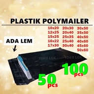 50 & 100 pcs | Polymailer Plastic Glue 10X20 12X25 15x25 16x20 17x30 20x30 20x40 25x35 25x40 30x40 3
