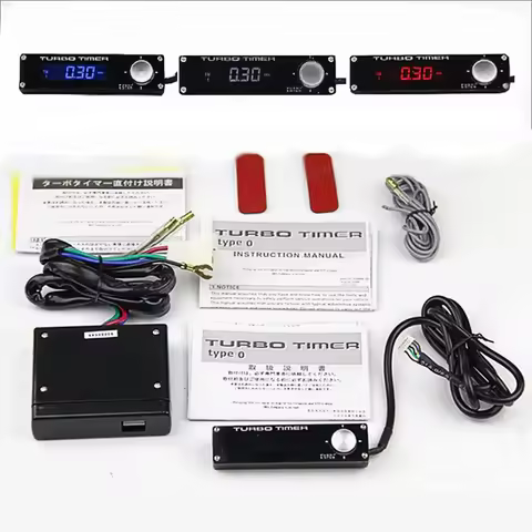 Universal Type 0 Car Auto Turbo Timer Delay Controller LED Digital Display Electronic Turbo Engine T