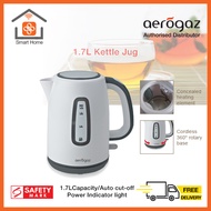 [Local Seller] Aerogaz AZ-1703KT , 1.7L Kettle Jug , electric kettle jug, with LED light indicator, cordless, 360° cordless power base, auto switch, Concealed heating element