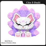 9-Tailed Fox Assembly Toy - 9-Tailed Fox Assembly Size 67cm, Puzzle Assembly Set