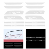 [mcfsnzwtxz1bw] 4Pcs Car Door Handle Wrap Waterproof Anti Scratch Door Handle Scratch Cover for Byd 