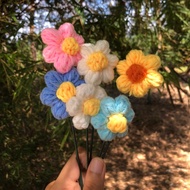 1pcs Crochet small Flower/small Puff flower/ Bouquet/ Gift/ Surprise