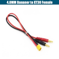 XT30 Charge Lead to 4.0mm Banana Plugs Charge Cable Silicone Wire 16AWG For Lipo Battery