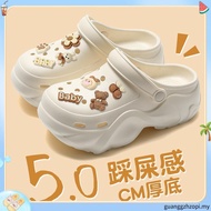 【Ding Dang】Ready Stock Anti-slip Cute Comfortable Thick-Soled Hole Shoes Slip On Clog 洞洞鞋