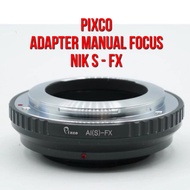 Pixco Lens Adapter | NIK S - FX | Nikon S Nikon EF Pre-AI AI AI-S AF AF-S AF-D Lenses to Body Camera