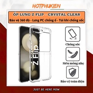 Samsung Galaxy Z FLip 5 Flip 6 7 Crystal Clear transparent shockproof case - 4-root air cushion, Zfl