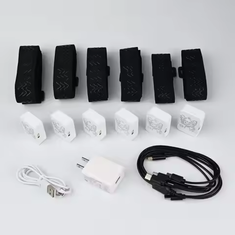 SlimeVR Full Body Tracker Set – 6 Low-Drift Trackers with LSM6DSV Sensors, 9+ Hours Battery, for Ste