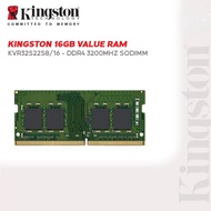 Kingston 16GB DDR4 3200MHz CL22 1Rx8 Non-ECC 260-pin SoDIMM Laptop RAM (PC4-3200 KVR32S22S8/16)