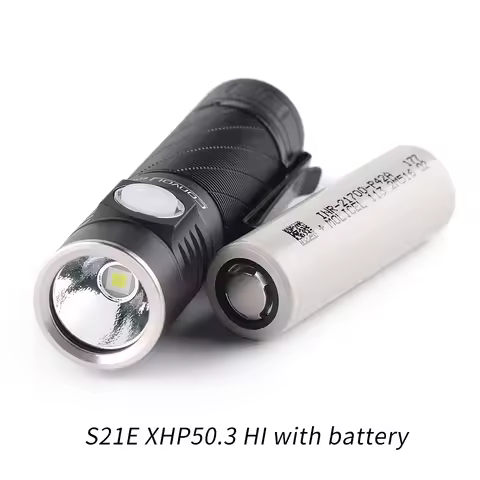 Convoy S21E 21700 flashlight XHP50.3 HI,Type-c charging port,with battery
